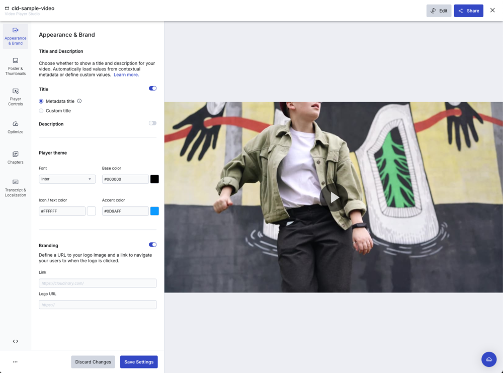 Video Player Studio interface overview