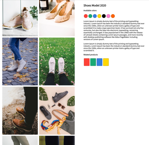 2 column product gallery layout 2 column product gallery layout