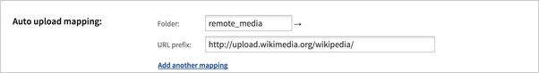 Auto-upload URL mapping Auto-upload URL mapping