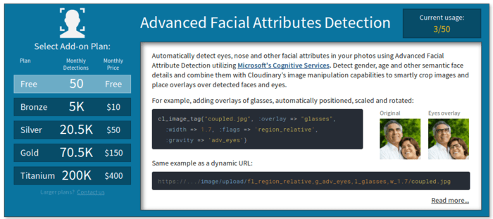 Advanced Facial Attributes Detection Add-on