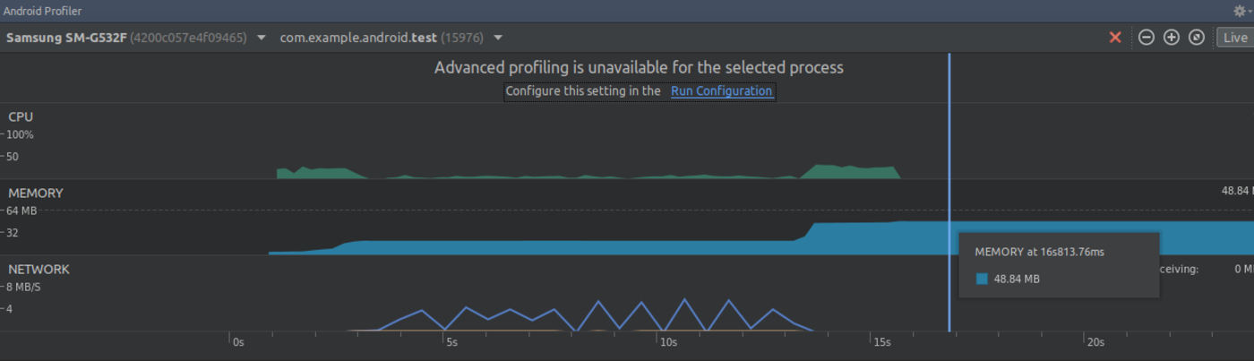 Metrics of an un-optimized image